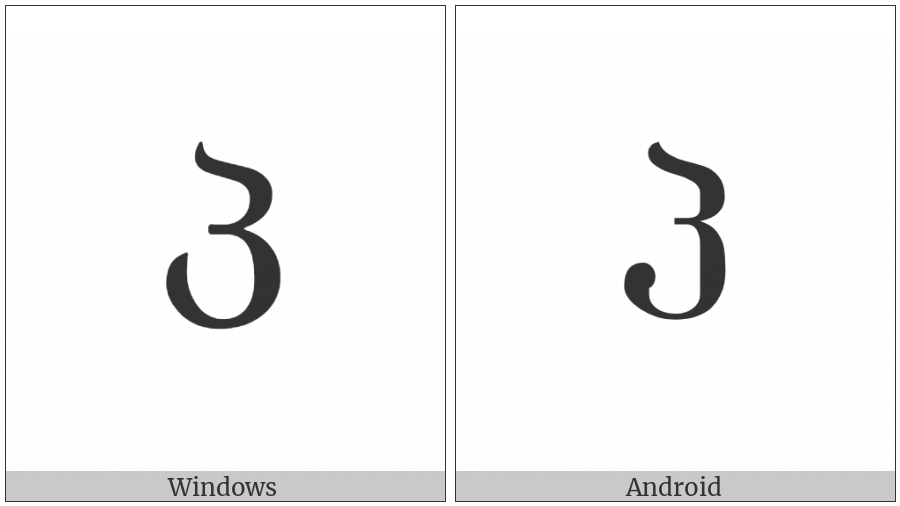 Georgian Letter Par on various operating systems
