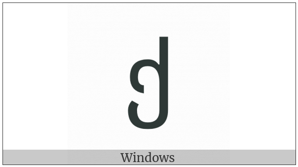 Georgian Letter Khar on various operating systems