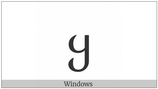 Georgian Letter Qar on various operating systems