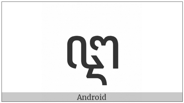 Javanese Letter I Kawi on various operating systems