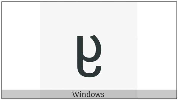 Georgian Letter Elifi on various operating systems