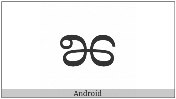 Myanmar Letter Shan Nna on various operating systems
