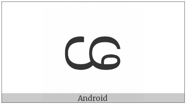 Myanmar Letter Shan Bha on various operating systems