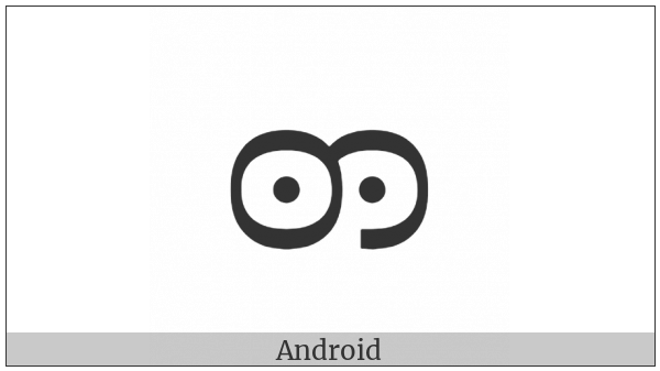 Myanmar Letter Tai Laing Dda on various operating systems