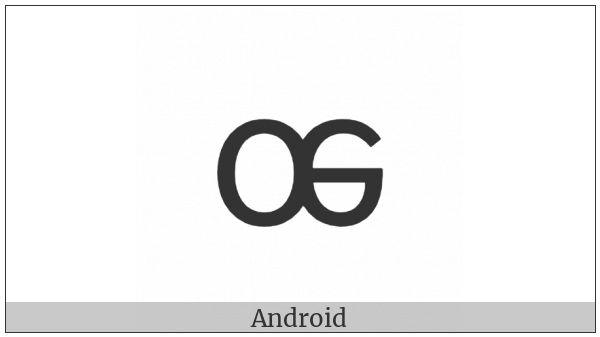 Latin Small Letter Inverted Oe on various operating systems