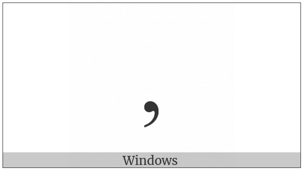Comma on various operating systems