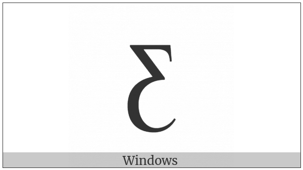 Latin Capital Letter Ezh Reversed on various operating systems