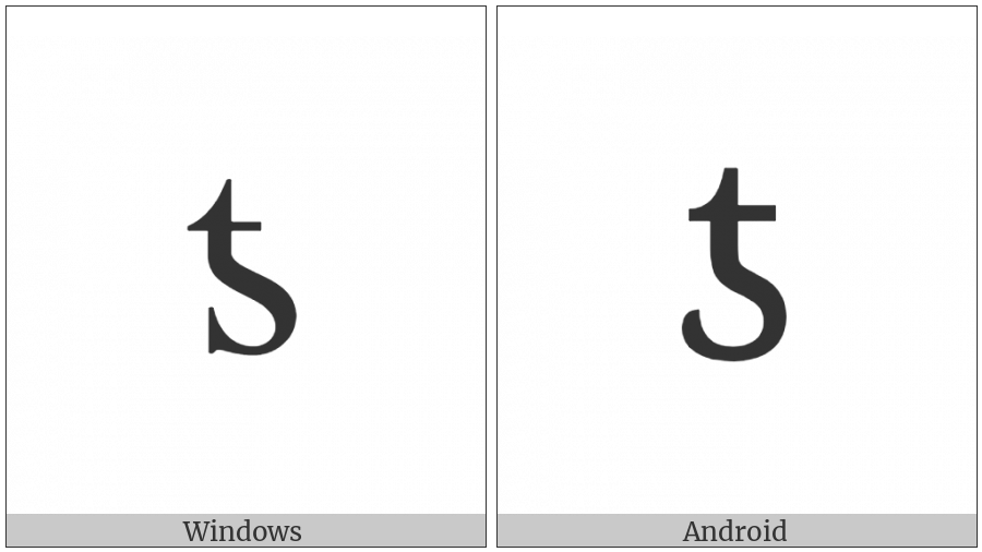 Latin Letter Inverted Glottal Stop With Stroke on various operating systems