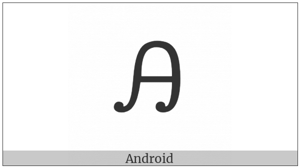 Cherokee Letter Hi on various operating systems