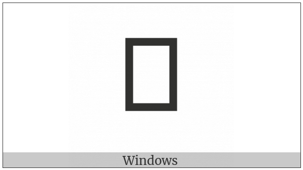 Canadian Syllabics Carrier Lho on various operating systems