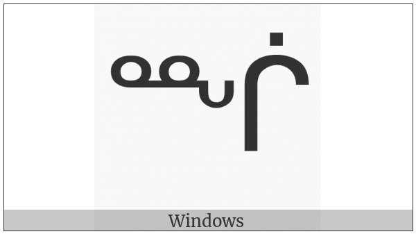 Canadian Syllabics Nngii on various operating systems