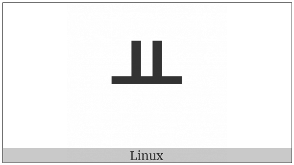 Ogham Letter Dair on various operating systems