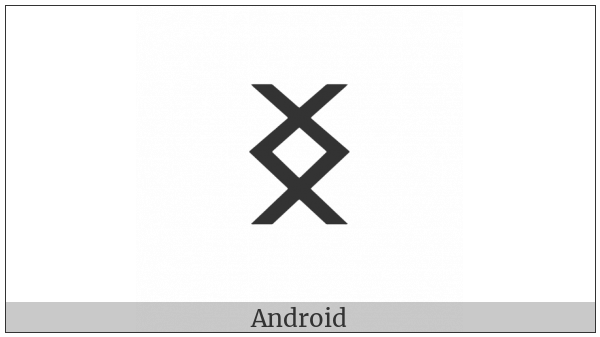 Runic Letter Ing on various operating systems