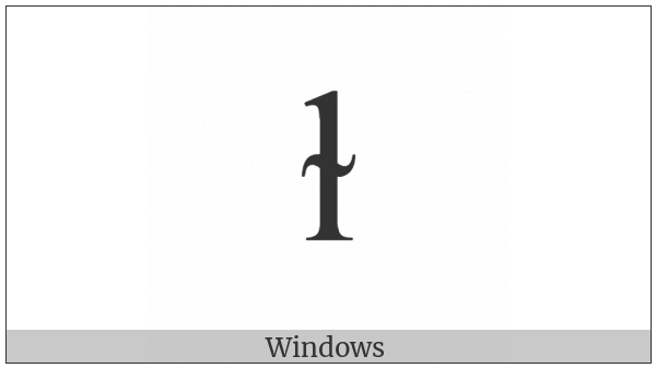 Latin Small Letter L With Middle Tilde on various operating systems