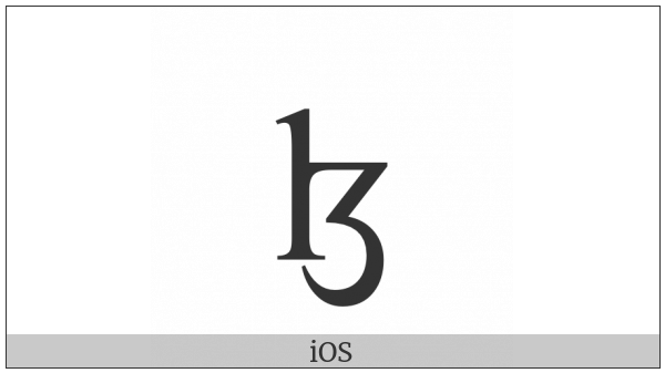 Latin Small Letter Lezh on various operating systems