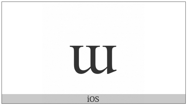 Latin Small Letter Turned M on various operating systems