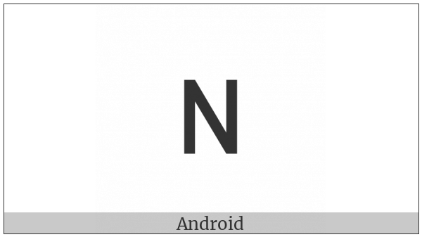 Latin Letter Small Capital N on various operating systems