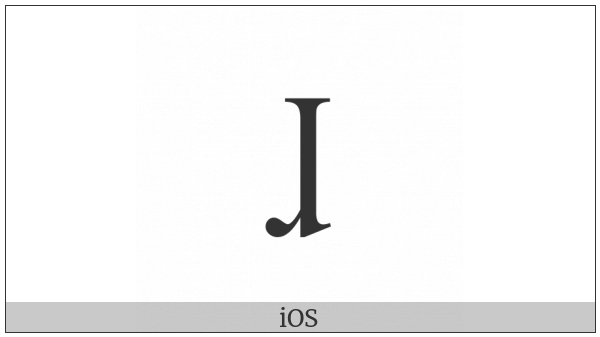 Latin Small Letter Turned R With Long Leg on various operating systems
