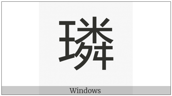 Cjk Compatibility Ideograph-F9Ef on various operating systems