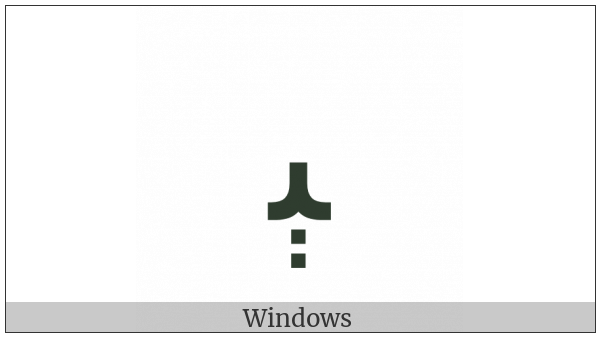 Arabic Letter Beeh Medial Form on various operating systems