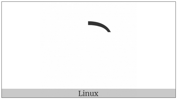 Combining Ligature Right Half on various operating systems
