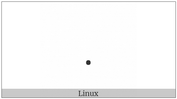 Small Full Stop on various operating systems