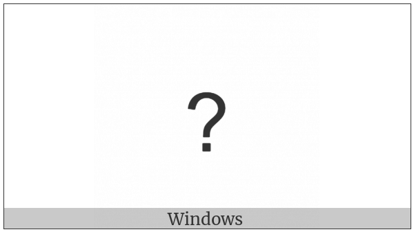 Small Question Mark on various operating systems