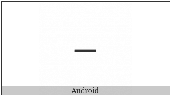 Small Hyphen-Minus on various operating systems