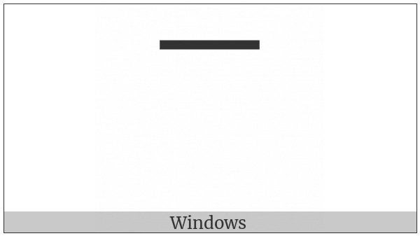 Fullwidth Macron on various operating systems