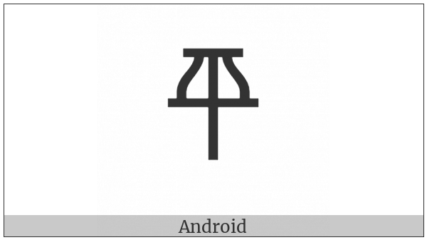 Linear B Ideogram B120 Wheat on various operating systems