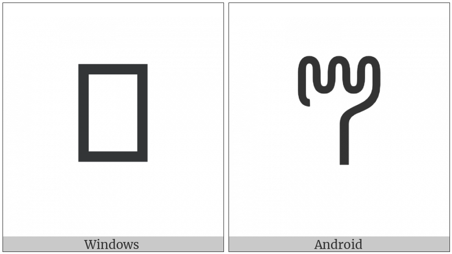Linear B Ideogram B122 Olive on various operating systems