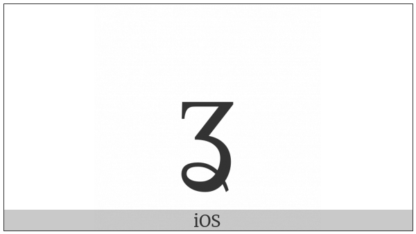 Latin Small Letter Ezh With Curl on various operating systems