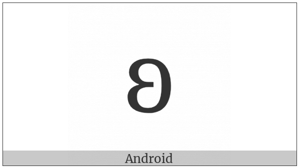 Latin Small Letter Closed Open E on various operating systems