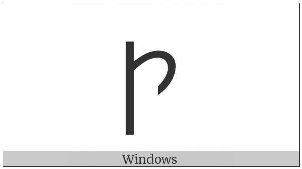 Imperial Aramaic Letter Sadhe on various operating systems