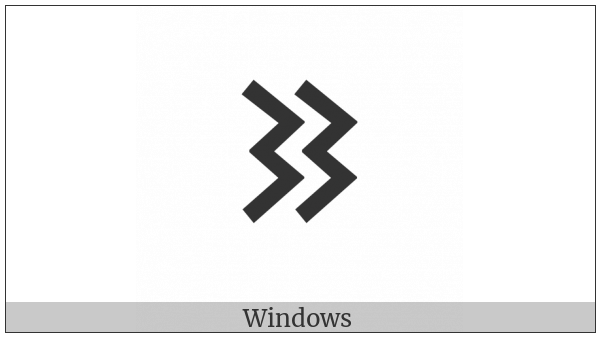 Old Turkic Letter Orkhon Ad on various operating systems
