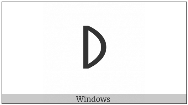 Old Turkic Letter Orkhon Ay on various operating systems