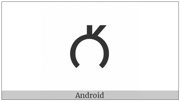 Old Turkic Letter Orkhon Ot on various operating systems