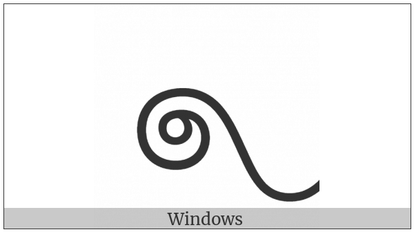 Sinhala Archaic Digit Two on various operating systems