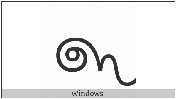 Sinhala Archaic Digit Three on various operating systems