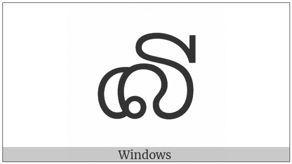 Sinhala Archaic Number Fifty on various operating systems
