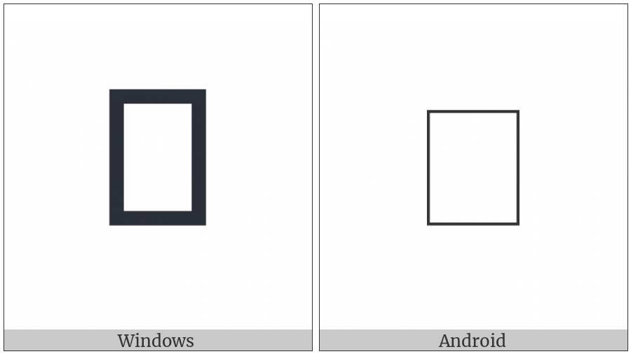 Khudawadi Letter Ja on various operating systems