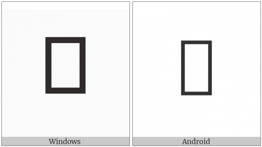 Cyrillic Small Letter Tall Yat on various operating systems