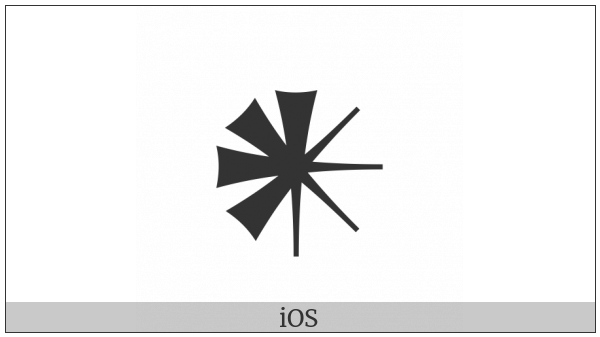 Cuneiform Sign An on various operating systems