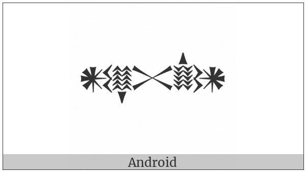 Cuneiform Sign An Plus Naga Opposing An Plus Naga on various operating systems