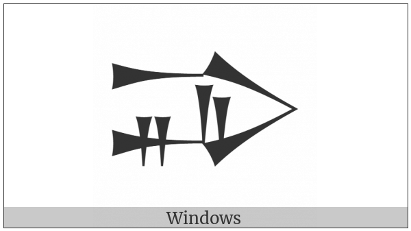 Cuneiform Sign Bi on various operating systems