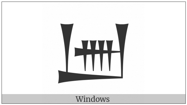 Cuneiform Sign Ib on various operating systems