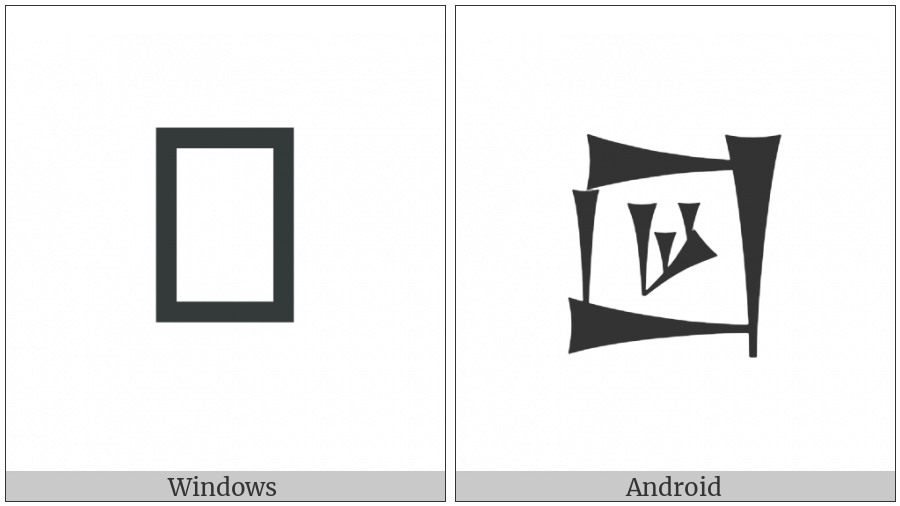 Cuneiform Sign Lagab Times Gar on various operating systems