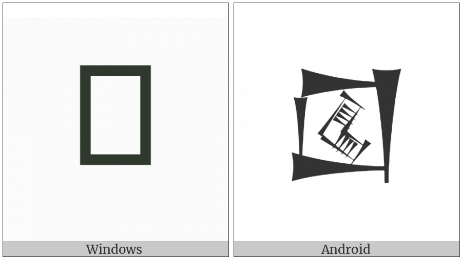 Cuneiform Sign Lagab Times Ku3 on various operating systems