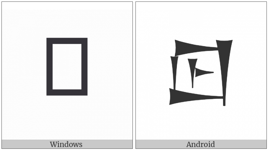 Cuneiform Sign Lagab Times Me on various operating systems