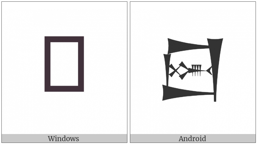 Cuneiform Sign Lagab Times Mush on various operating systems